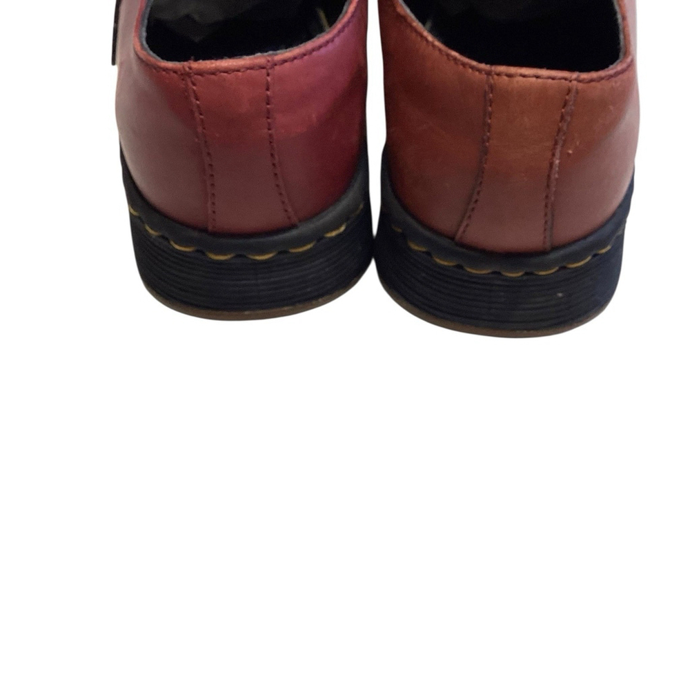 Doc Marten Shoes Women Sz 6 Red Cavendish Oxfords Air Wave Leather - Picture 5 of 10